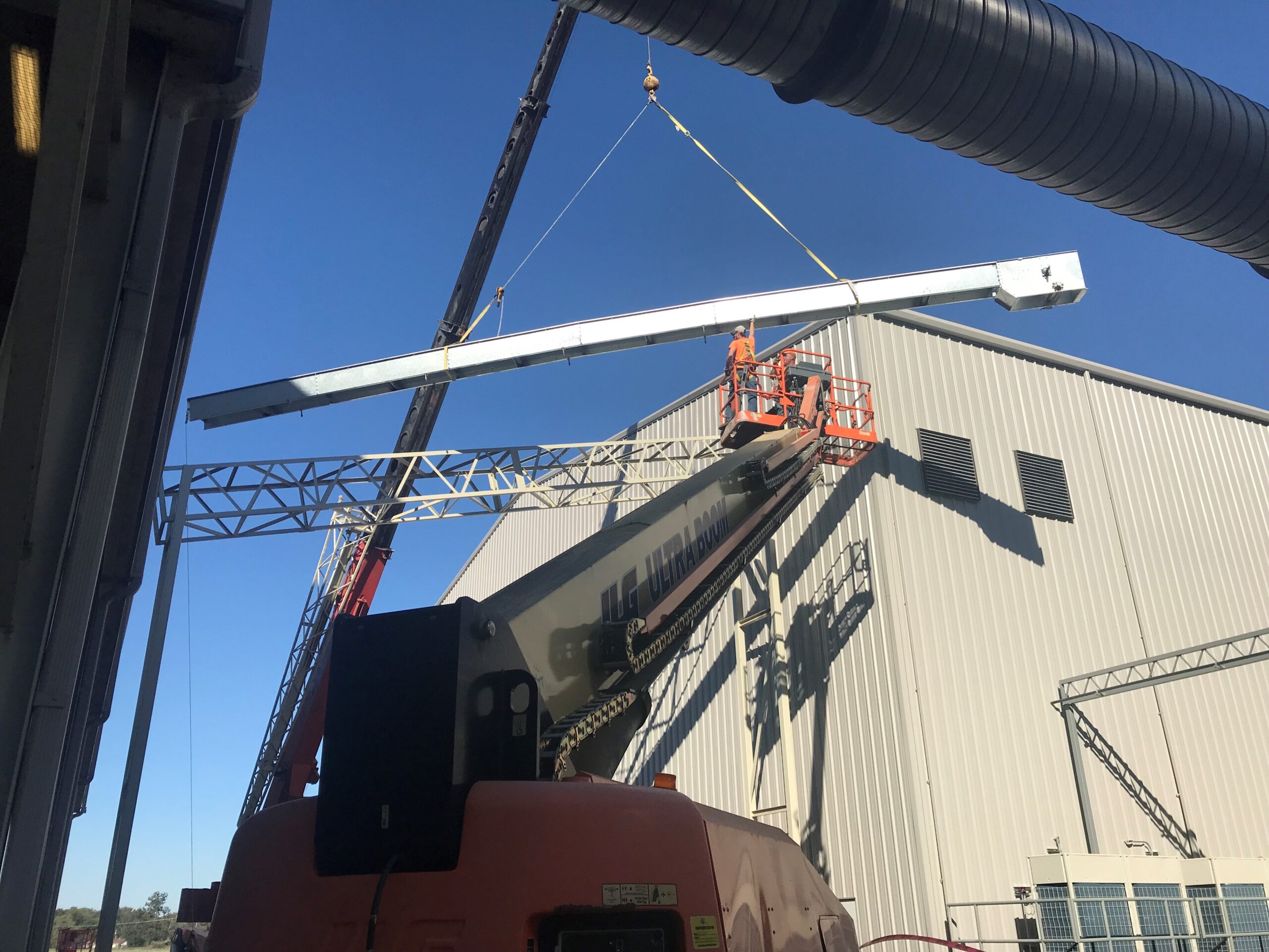 Head section going in